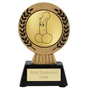 Gold Laurel Hero Fun Mr Knobby Award 11.5cm (4 5/8