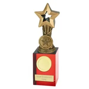 Orb Star Award on a Red Crystal Merit Base