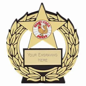 Megastar Giant Cock Award Plaque 11.5cm (4 5/8