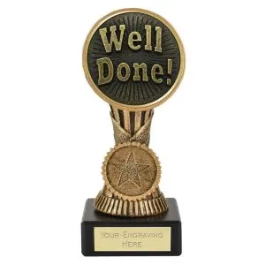 Well Done Muted Orb Centre Holder Award 13cm (5 1/8