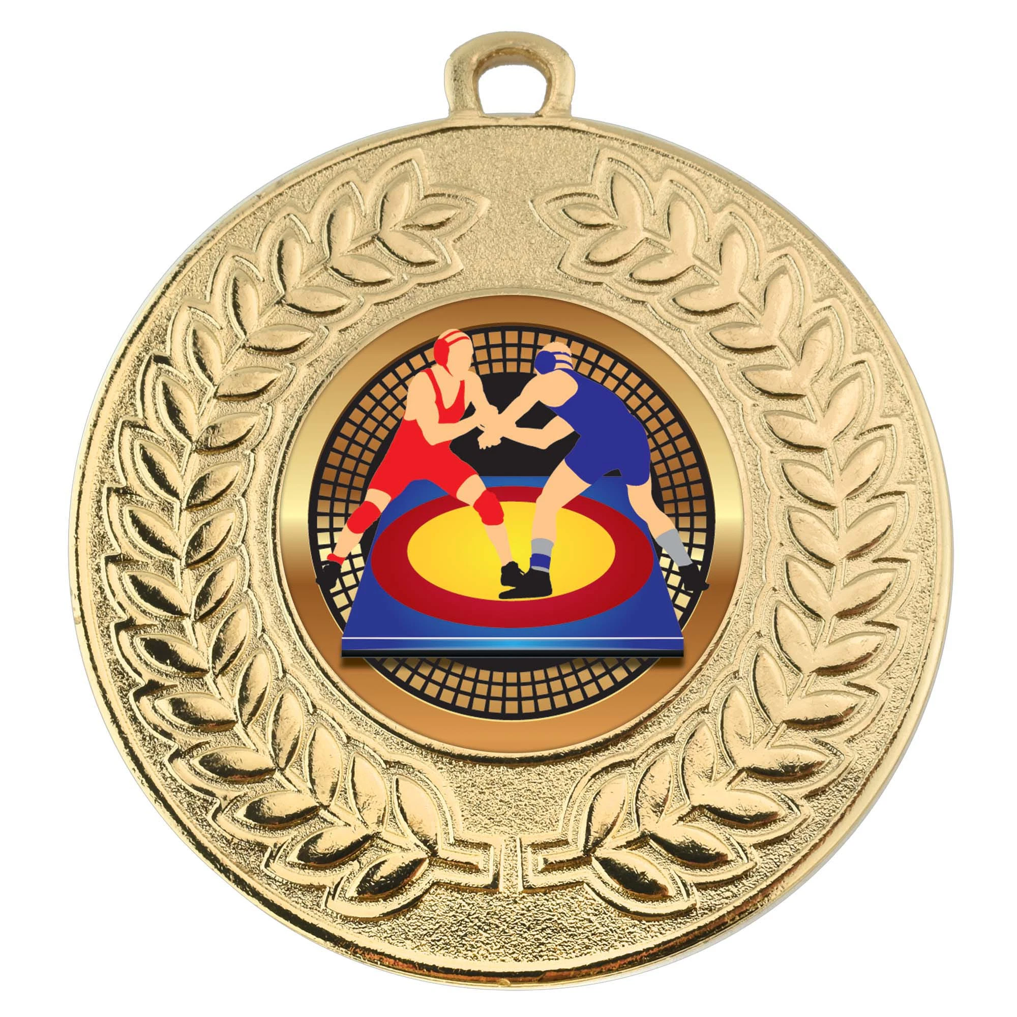 VF Contour Wrestling Colourful Medal 50mm