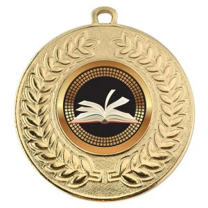 VF Contour School Reading Medal 50mm