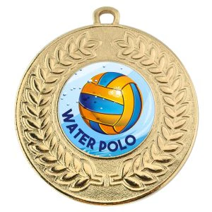 VF Contour Water Polo Colour Medal 50mm