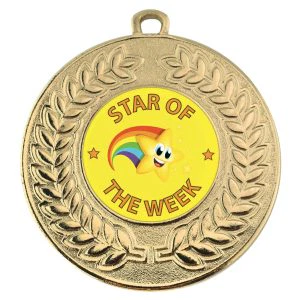 VF Contour Empoyee / School Star of The Week Medal 50mm