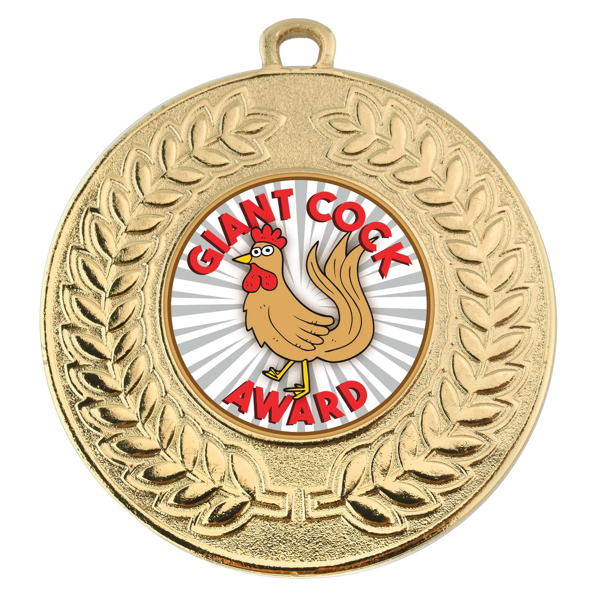 VF Contour Booby Prize Giant Cock Award Medal 50mm