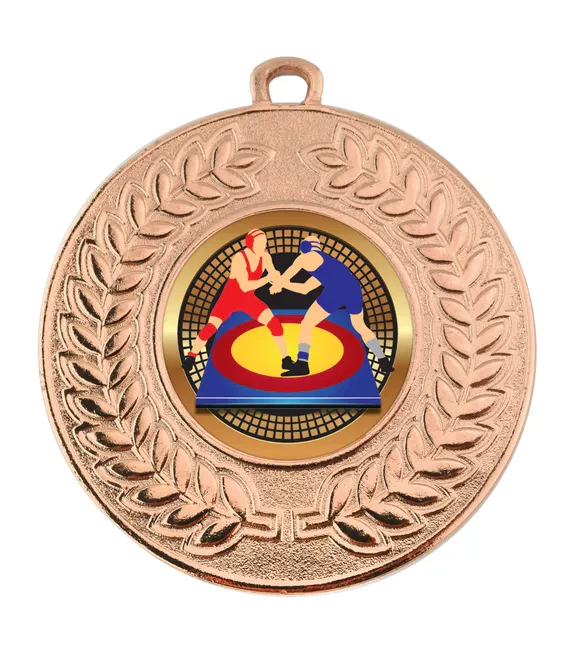 VF Contour Wrestling Colourful Medal 50mm - Image 2