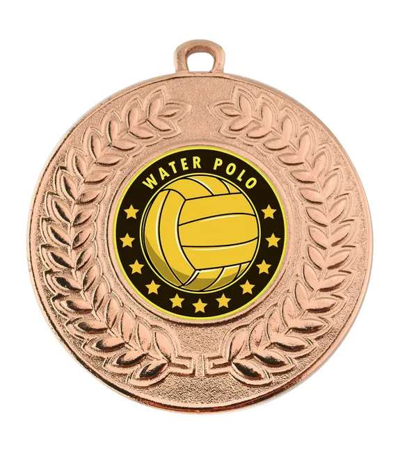 VF Contour Water Polo Medal 50mm - Image 2