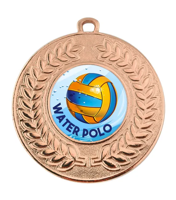 VF Contour Water Polo Medal 50mm - Image 4
