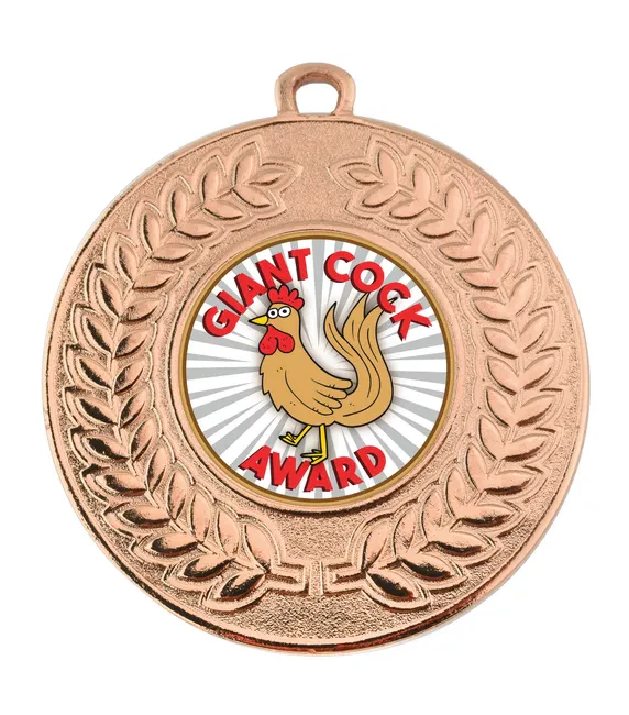 VF Contour Booby Prize Giant Cock Award Medal 50mm - Image 2