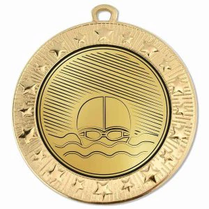 Starburst Swimming Classic Medal 70mm