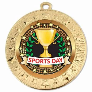 Starburst School Sports Day Medal 70mm