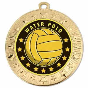 Starburst Water Polo Medal 70mm