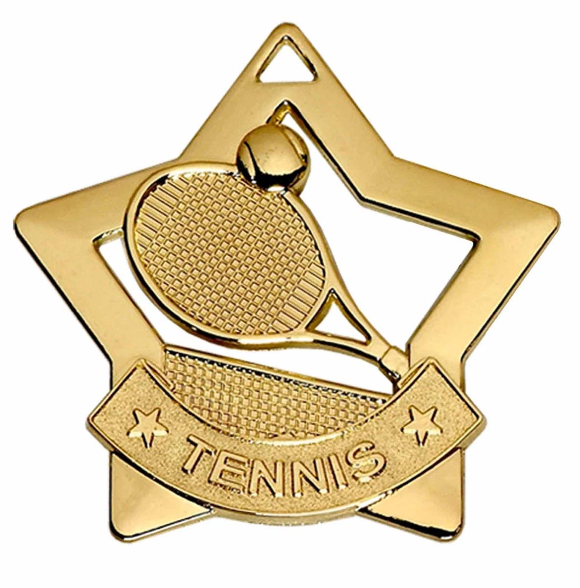 Mini Star Tennis Medal 60mm (2 3/8