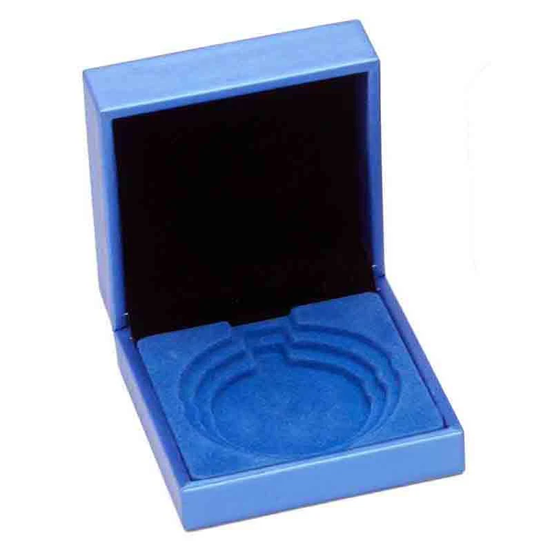 Apollo Blue Leatherette Medal Case For 50/60/70mm Medal
