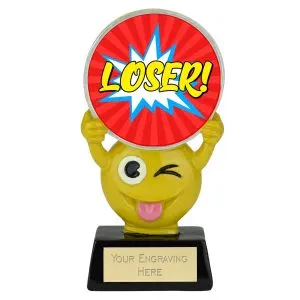 Novelty Emoji Booby Prize Loser Trophy 11cm (4 3/8