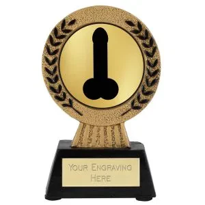 Gold Laurel Hero Prize Award 11.5cm (4 5/8