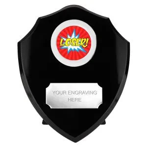 Colour Triumph Booby Prize Loser Wood Shield with Trim