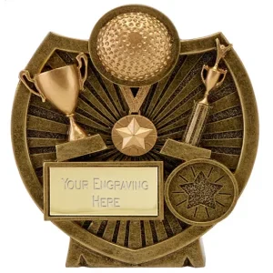 Century Shield Golf Award 9.5cm (3 3/4