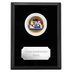 Colour Prize Curling Wood Shield with Trim