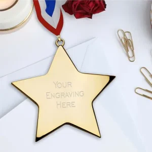 High Quality Polished Star Medal