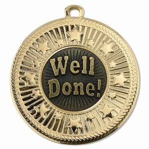 VF Star Well Done Muted Medal 50mm