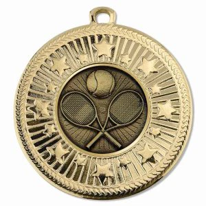 VF Star Tennis Racquets & Ball Medal 50mm