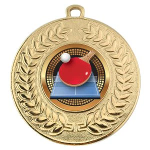 VF Contour Table Tennis Bat Ball Table Medal 50mm