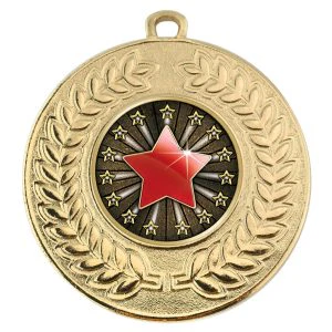 VF Contour Star Red Medal 50mm