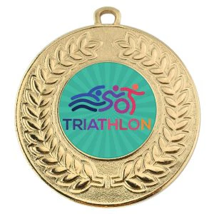 VF Contour Triathlon Medal 50mm
