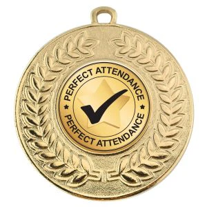 VF Contour School Attendance Medal 50mm