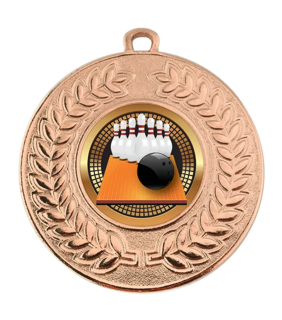 VF Contour Ten Pin Bowling Generic Medal 50mm - Image 2