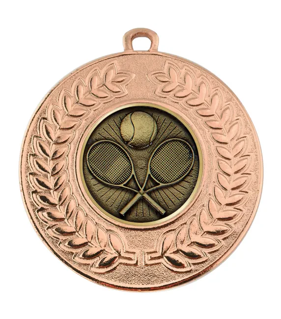 VF Contour Tennis Racquets & Ball Medal 50mm - Image 2