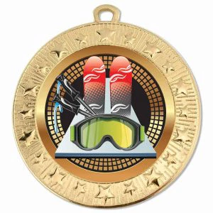 Starburst Skiing Generic Medal 70mm