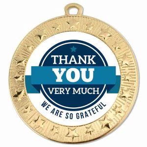 Starburst Thank You Very Much Medal 70mm