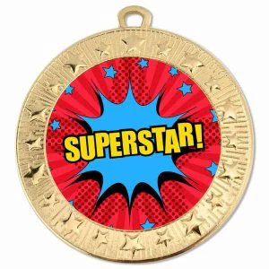 Starburst Superstar Medal 70mm