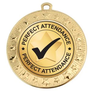 VF Star School Attendance Medal 70mm