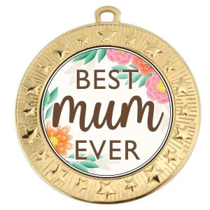 VF Star Best Mum Ever Medal 70mm
