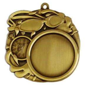 Large Centre Swimming Medal 70mm (2 3/8