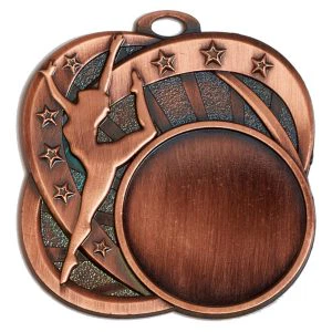 Large Centre Gymnastics Medal 70mm (2 3/8