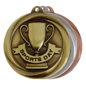 Globe Sports Day Medal 50mm (2
