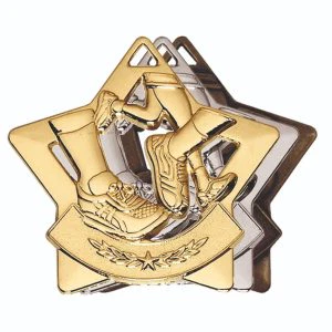 Mini Star Running Medal 60mm (2 3/8