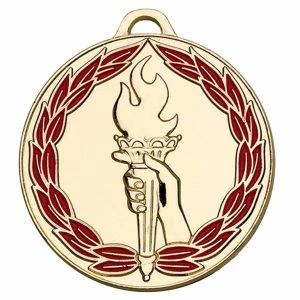 Classic Colour Torch Medal 50mm (2