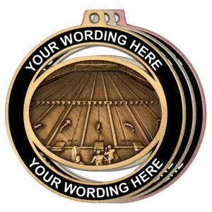Heavyweight Personalised Swimming Medal 55mm (2 1/8