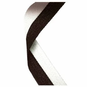 Black & White Medal Ribbon 76cm (30