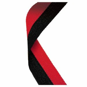 Black & Red Medal Ribbon 76cm (30
