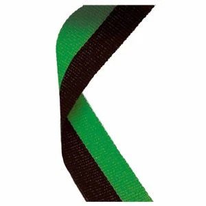 Black & Green Medal Ribbon 76cm (30